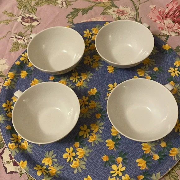 Alessi Tea cups. Made in Germany. Fine porcelain.